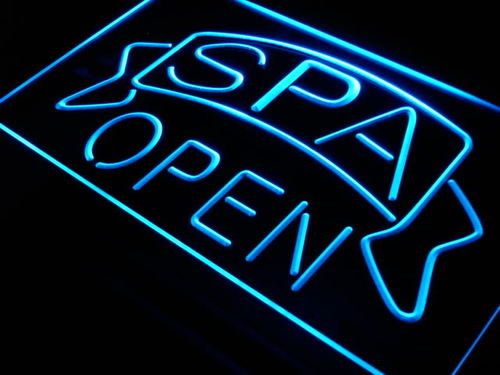 Spa Open Display Shop Logo Neon Light Sign